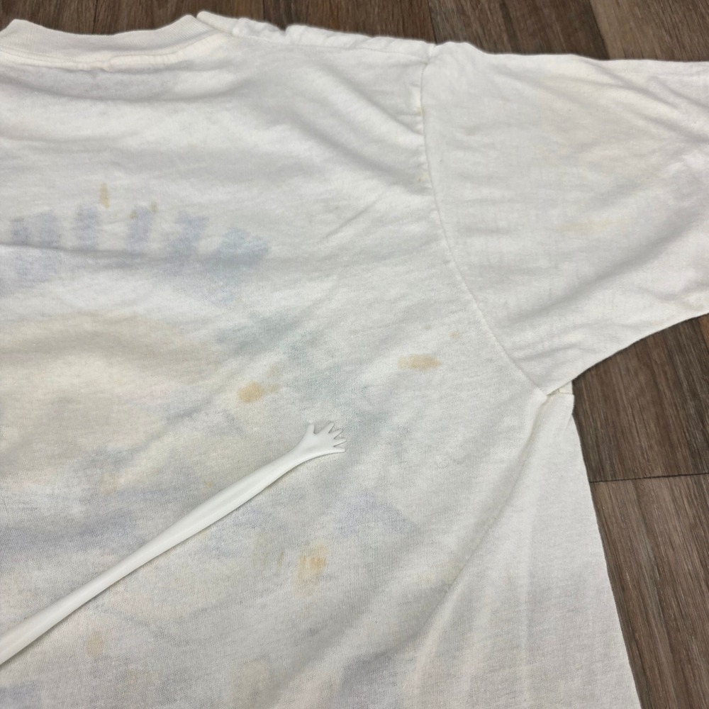Vintage 1986 Helium Beach Party Surf T Shirt Single Stitch Thin White Small - Picture 11 of 12